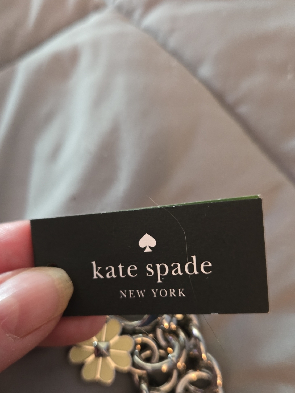 kate spade Yellow Floral Key & Card Holder Charm - Picture 5 of 5